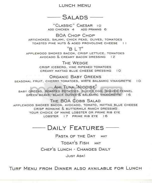 Boa - West Hollywood, CA menu_pic