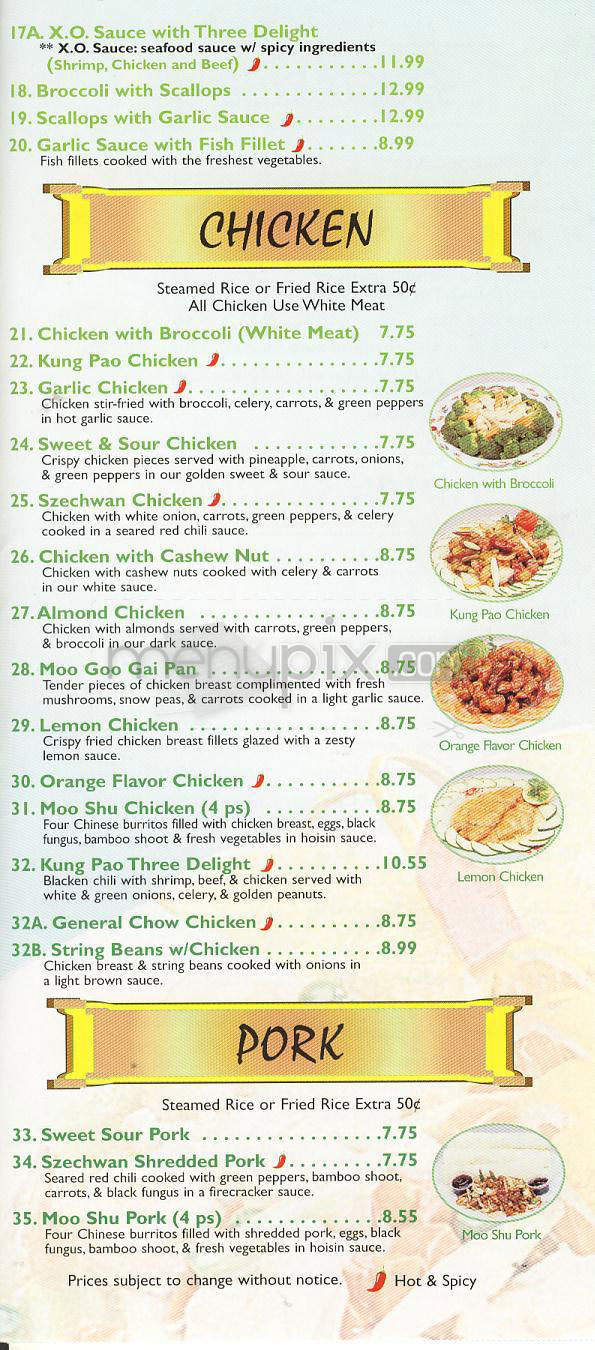 Bobo Chinese Deli - Manhattan Beach, CA menu_pic