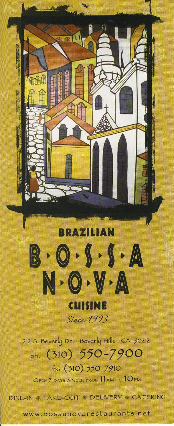 Bossa Nova - Beverly Hills, CA menu_pic