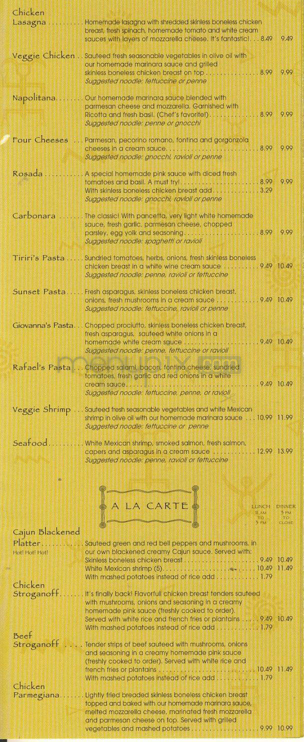 Bossa Nova - Beverly Hills, CA menu_pic