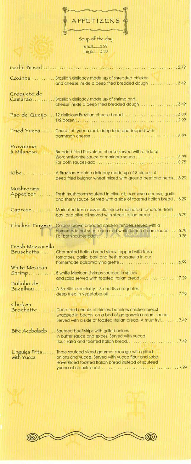 Bossa Nova - West Hollywood, CA menu_pic