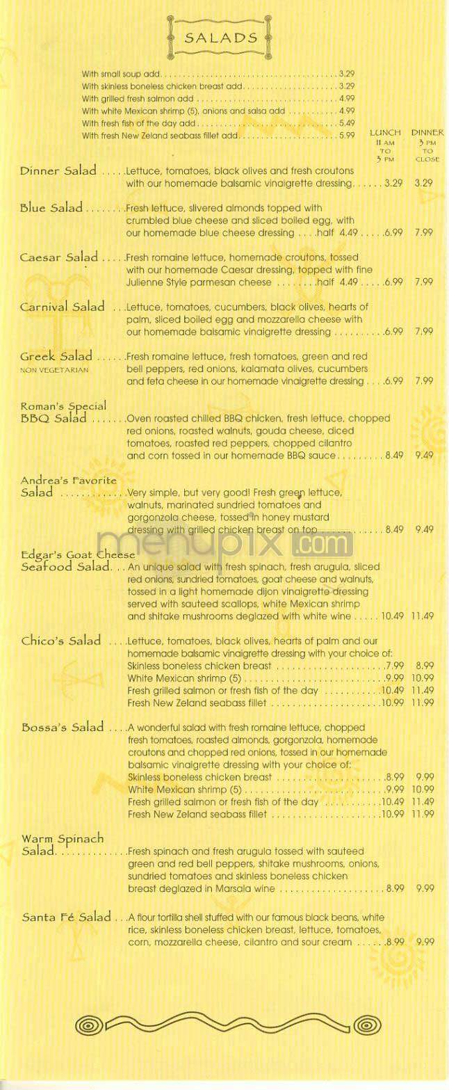 Bossa Nova - West Hollywood, CA menu_pic