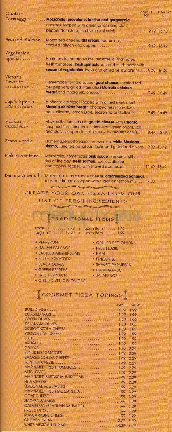 Bossa Nova Ristorante - West Hollywood, CA menu_pic