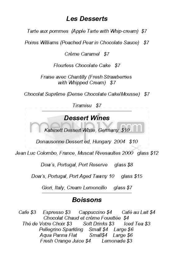 Le Voyous - Los Angeles, CA menu_pic