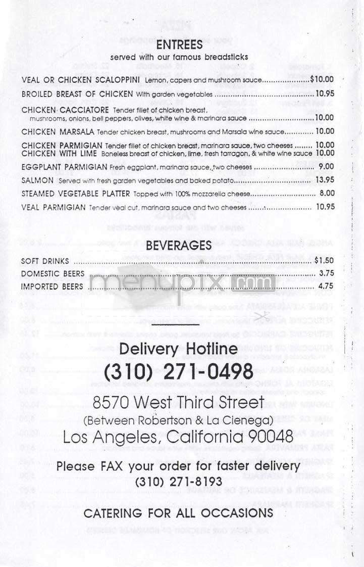 Breadsticks - Los Angeles, CA menu_pic