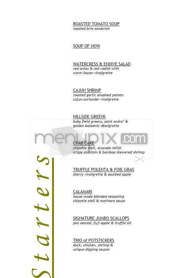 Breeze - Los Angeles, CA menu_pic
