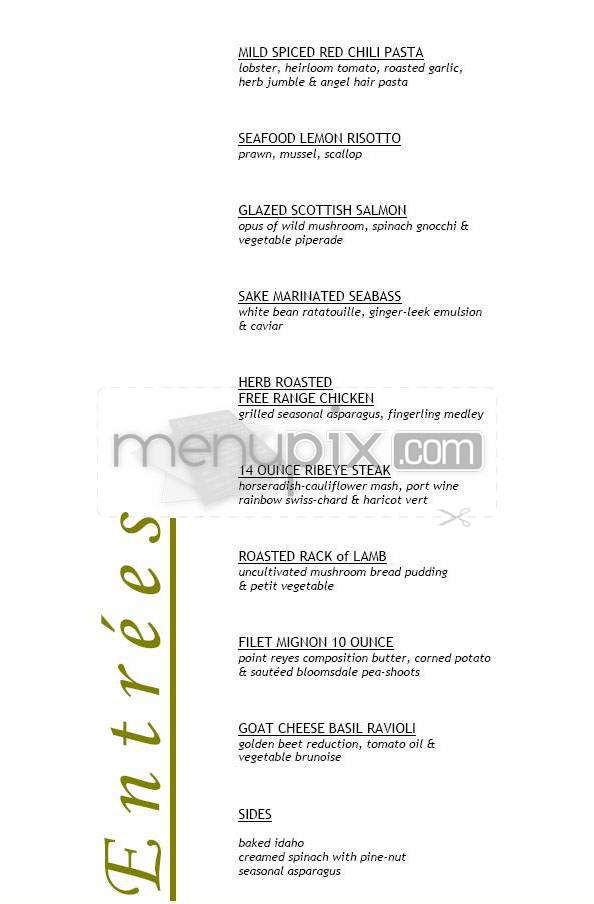Breeze - Los Angeles, CA menu_pic