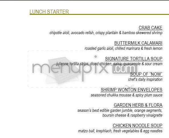Breeze - Los Angeles, CA menu_pic