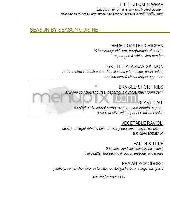 Breeze - Los Angeles, CA menu_pic