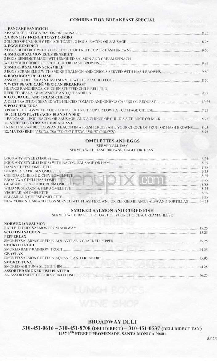 Broadway Deli - Florham Park, NJ menu_pic