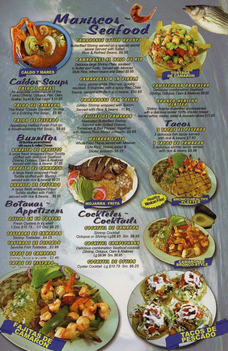 Bronco - Sherman Oaks, CA menu_pic