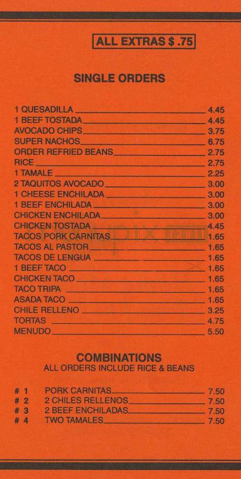 Bronco Burrito - Tarzana, CA menu_pic