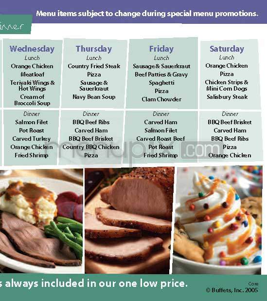 Home Town Buffet - Burbank, CA menu_pic