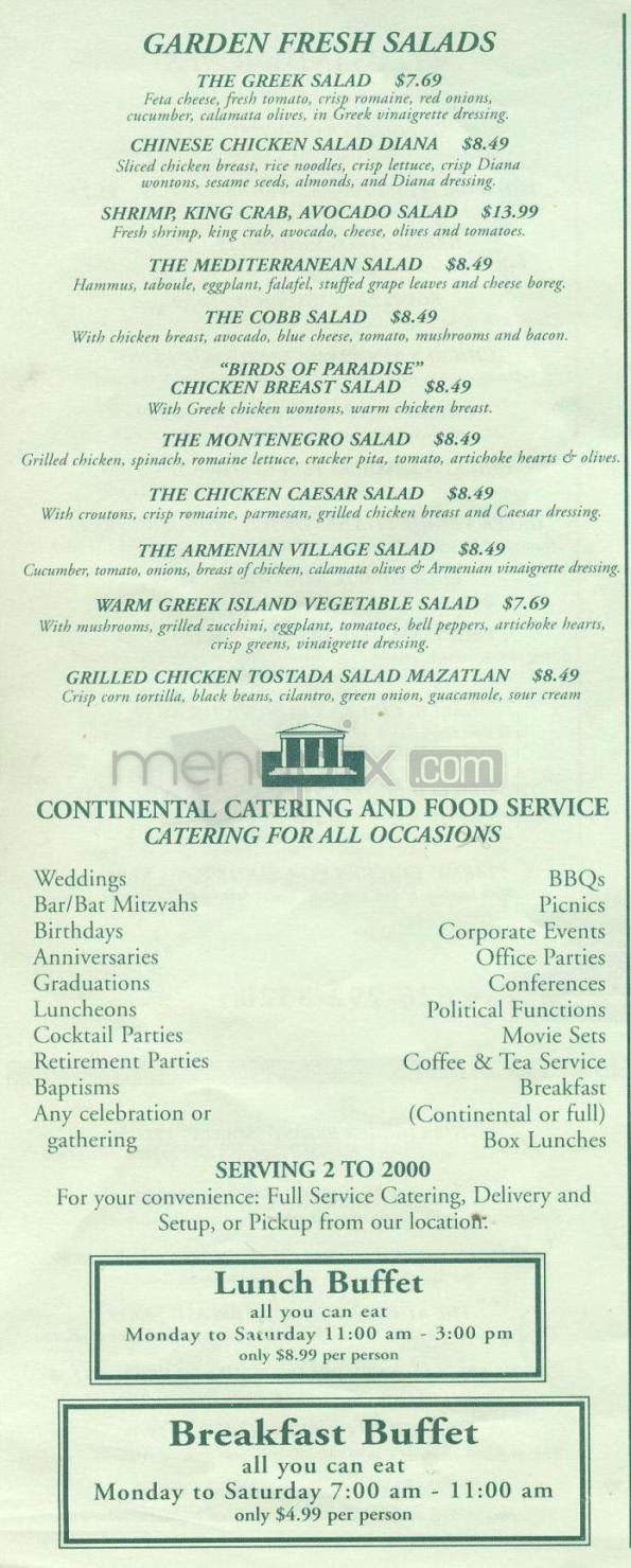 Burger Continental - Pasadena, CA menu_pic
