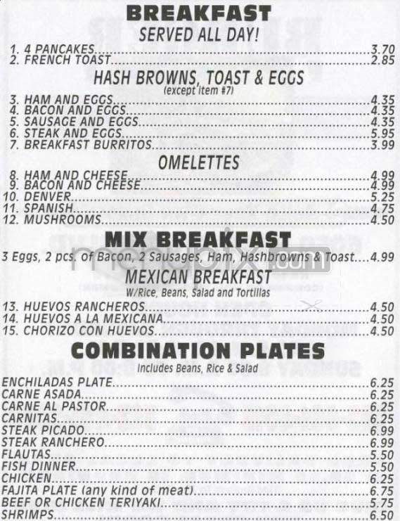 Burger Factory - Moncks Corner, SC menu_pic