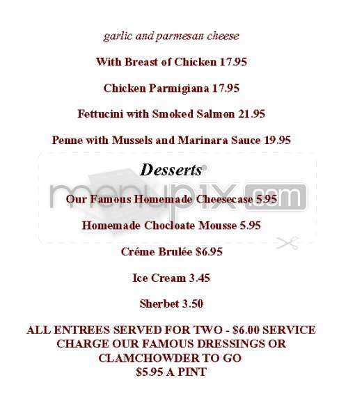 Buggy Whip Restaurant - Los Angeles, CA menu_pic