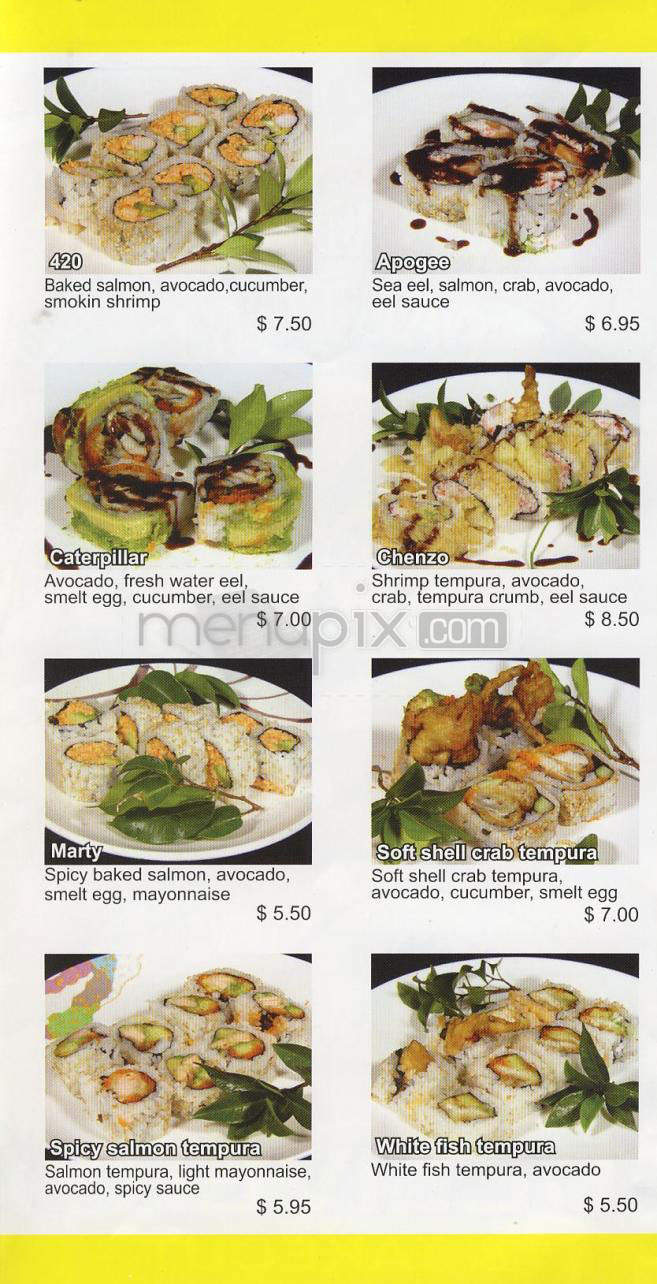 California Roll Factory - Los Angeles, CA menu_pic