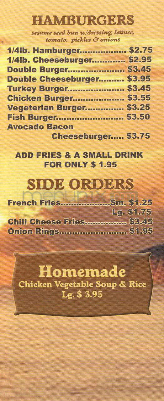 California Dreamin - Glendale, CA menu_pic