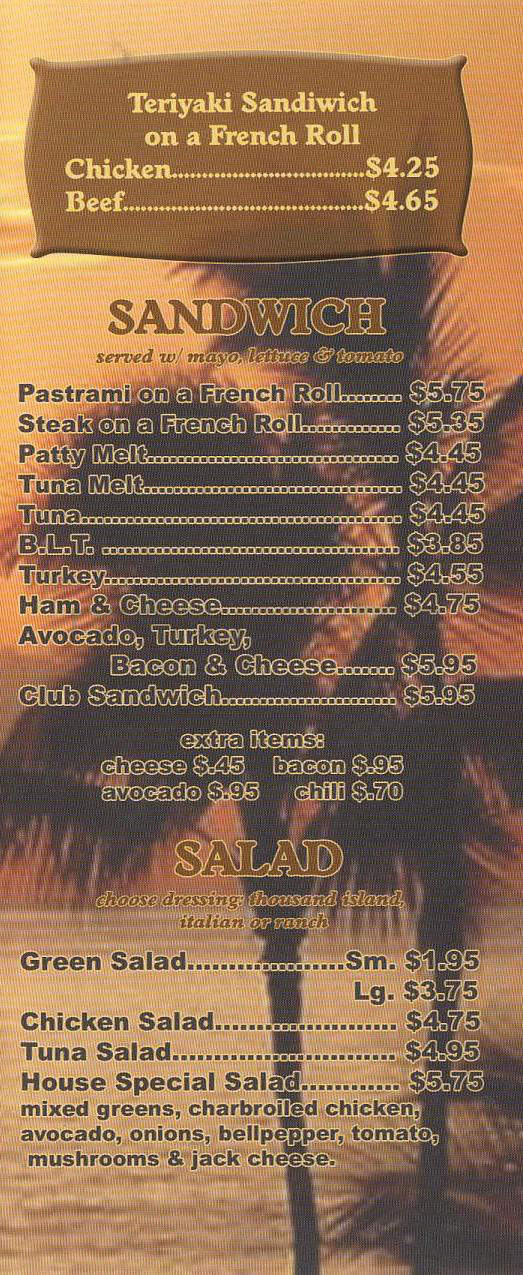 California Dreamin - Glendale, CA menu_pic