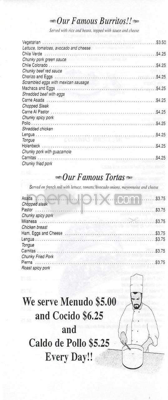 CJ's Cafe - Los Angeles, CA menu_pic