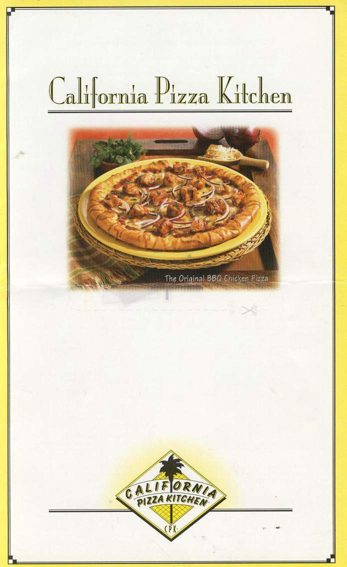 California Pizza Kitchen - Los Angeles, CA menu_pic