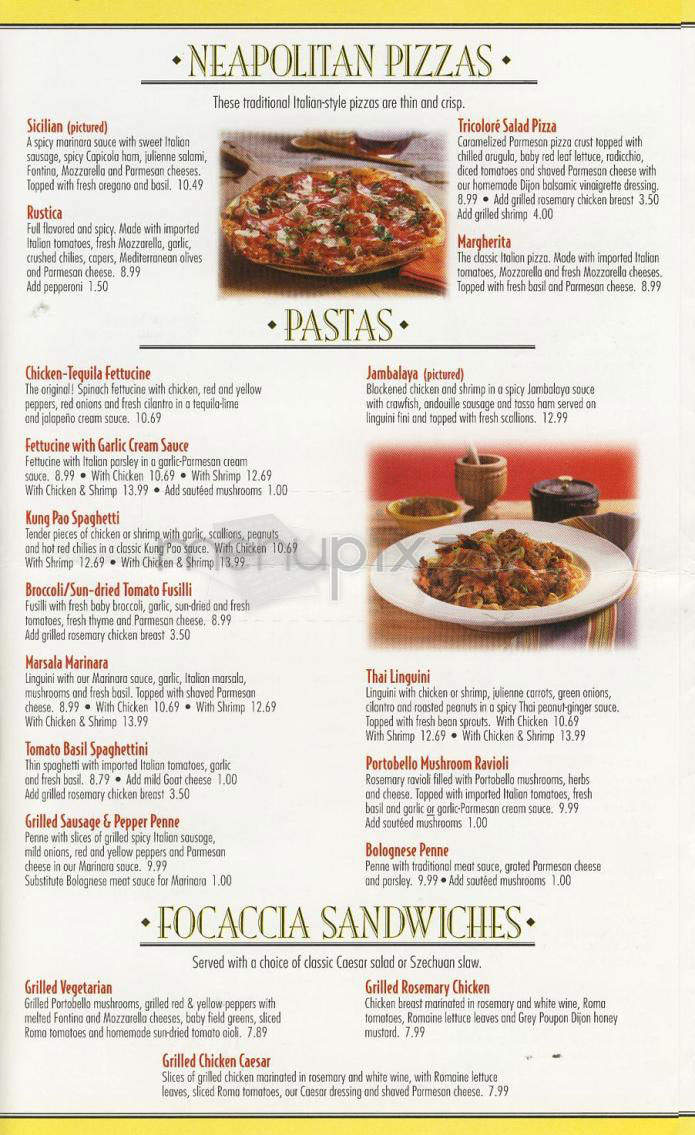 California Pizza Kitchen - Los Angeles, CA menu_pic