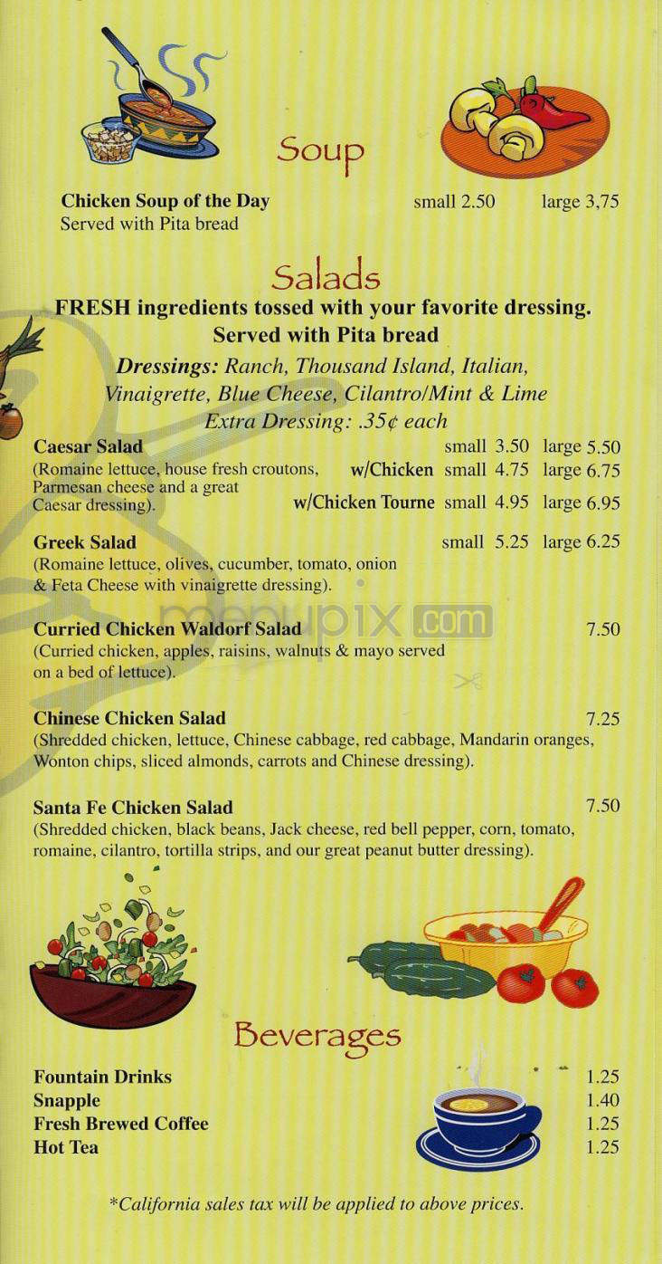 Chicken Pantry - Sherman Oaks, CA menu_pic