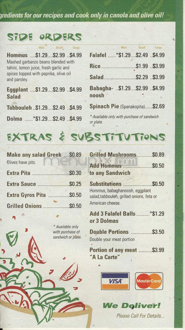 California Pita & Grill - Sherman Oaks, CA menu_pic