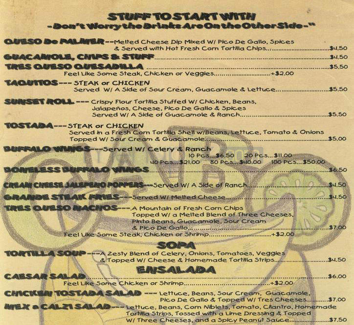 Cabo Cantina - West Hollywood, CA menu_pic