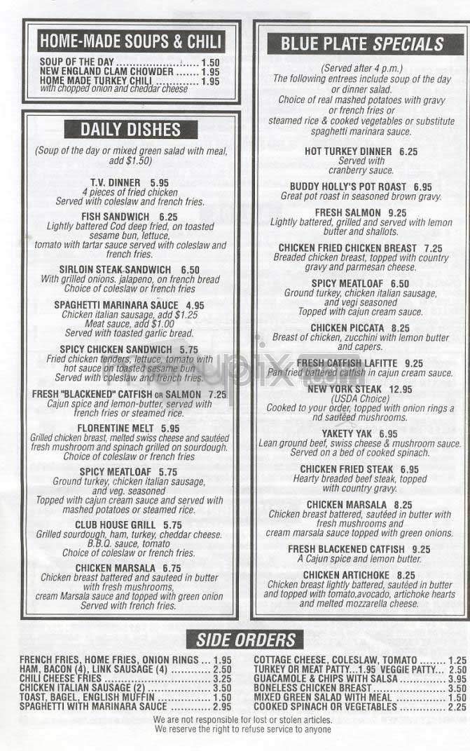 Cafe 50's - Sherman Oaks, CA menu_pic