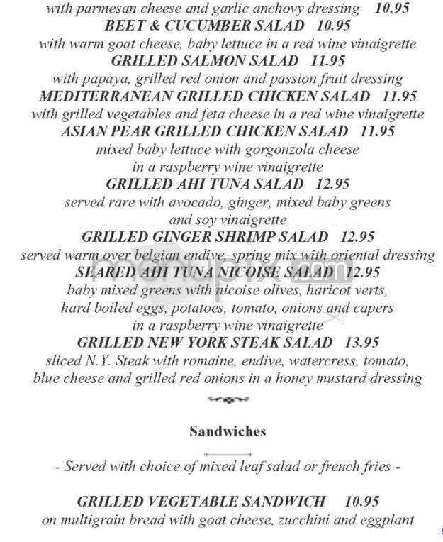 Bizou Garden - Santa Monica, CA menu_pic