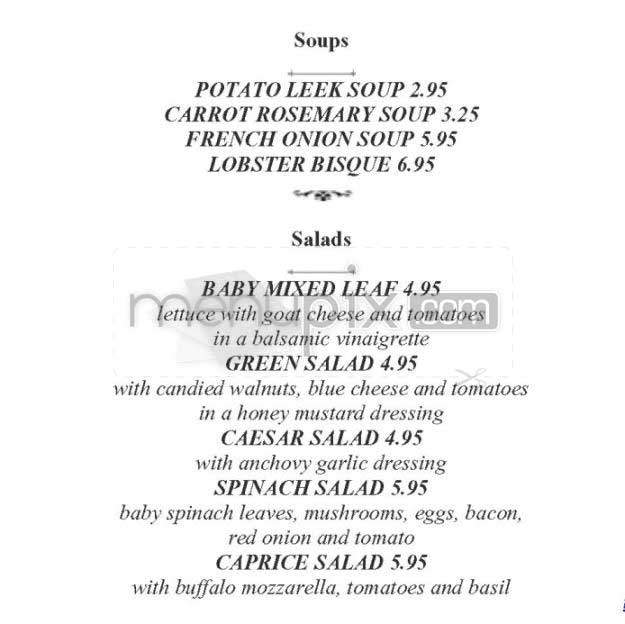 Bizou Garden - Santa Monica, CA menu_pic
