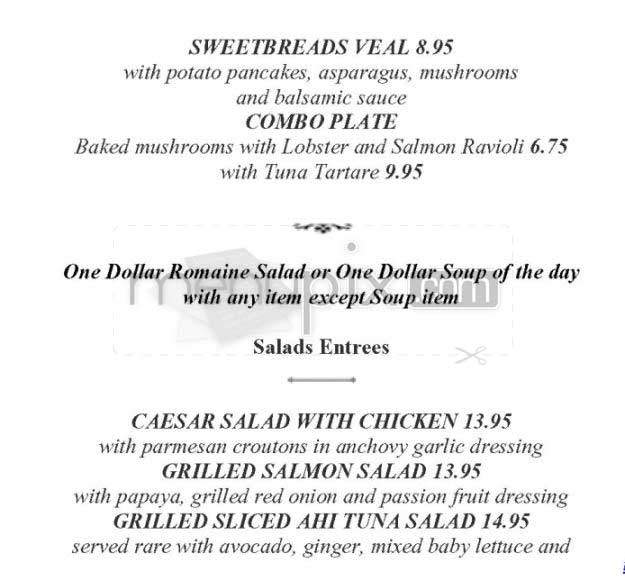 Bizou Garden - Santa Monica, CA menu_pic