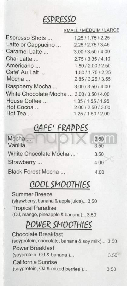 Cafe Culture - Pasadena, CA menu_pic