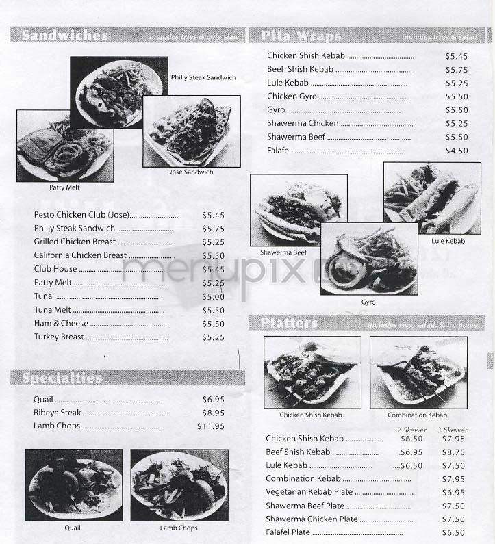 Cafe Hill - Los Angeles, CA menu_pic