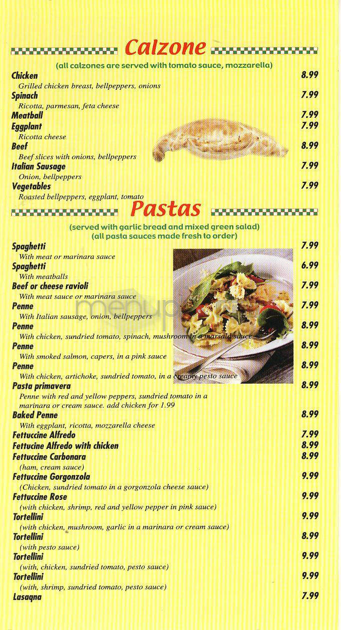 Cafe Italiano's - Glendale, CA menu_pic