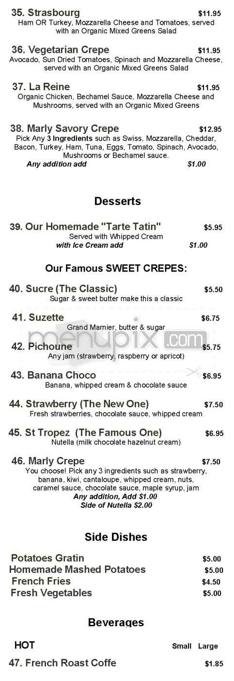 Cafe Marly - Los Angeles, CA menu_pic