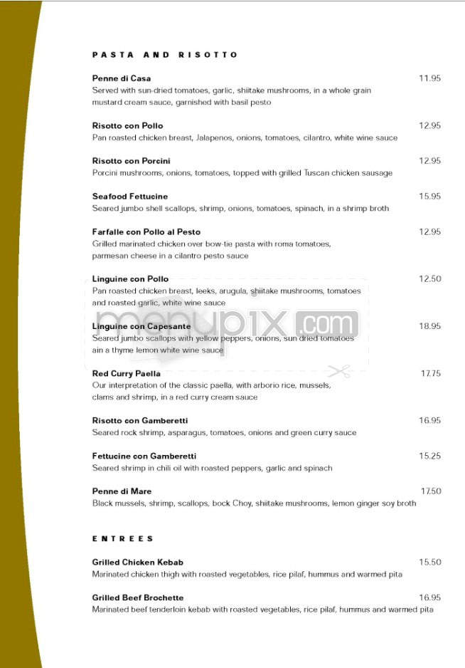 Cafe Santorini - Pasadena, CA menu_pic