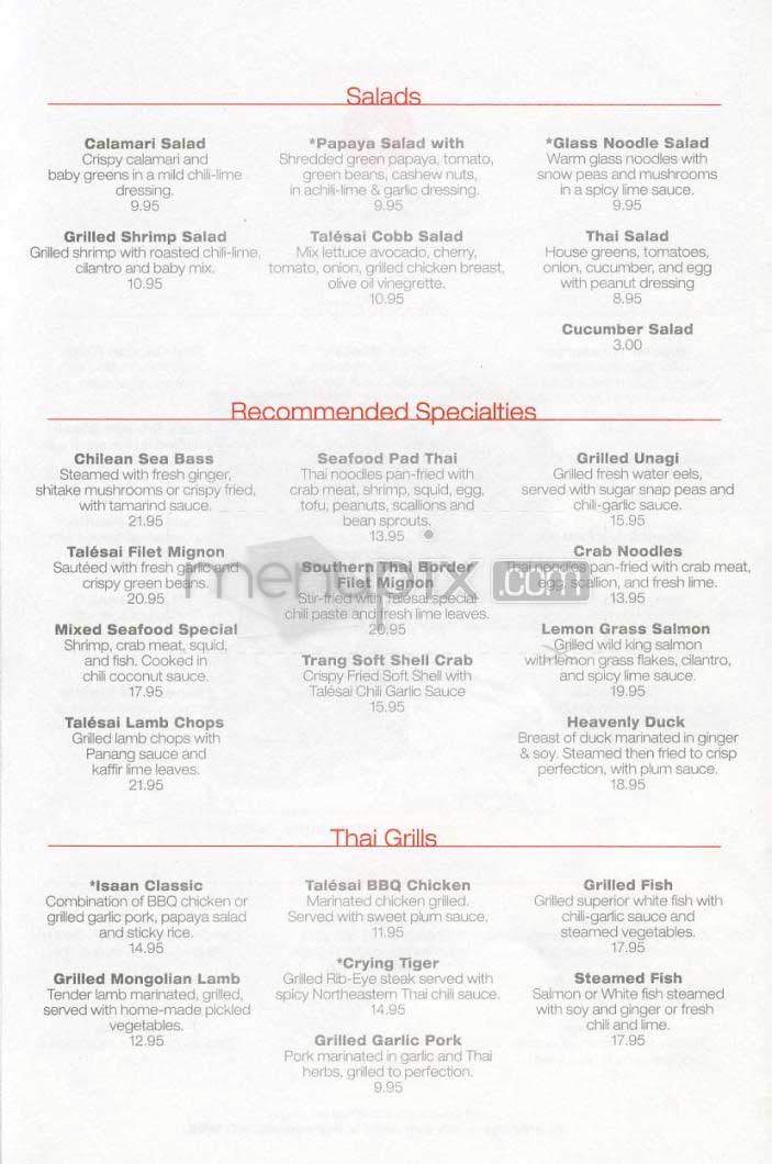 Cafe Telesai - Beverly Hills, CA menu_pic