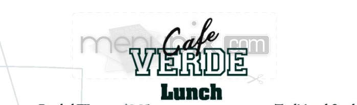 Cafe Verde - Pasadena, CA menu_pic