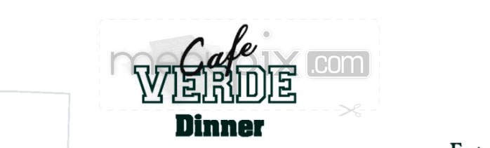 Cafe Verde - Pasadena, CA menu_pic