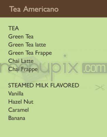 Cafe Americano - Los Angeles, CA menu_pic