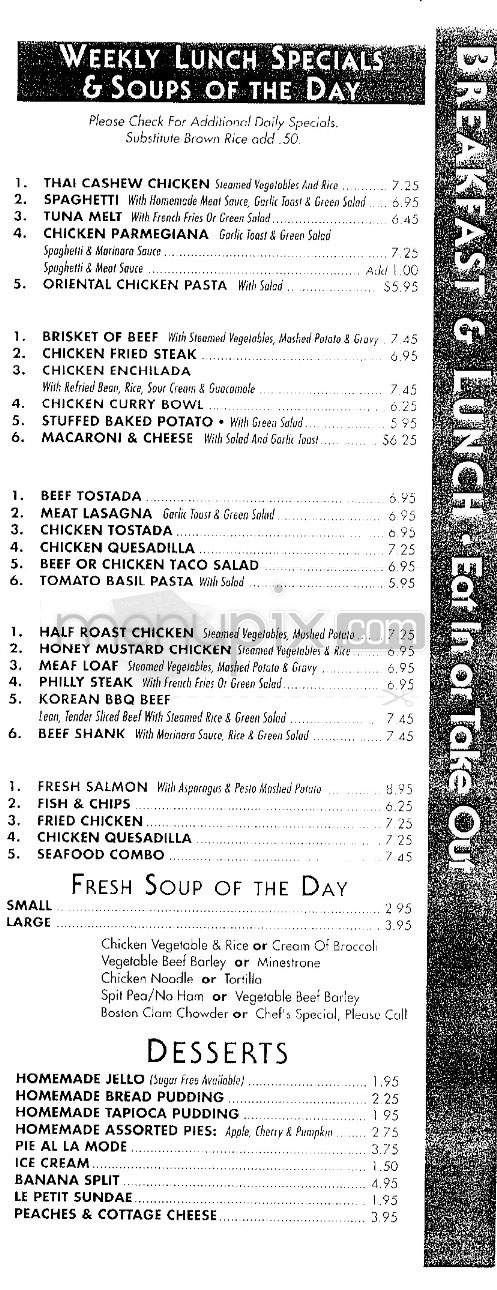 Cafe Connection - Beverly Hills, CA menu_pic