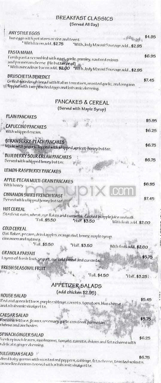 Caffe Latte - Los Angeles, CA menu_pic