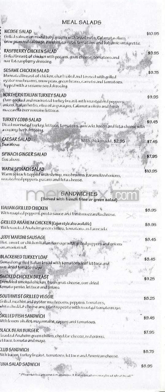Caffe Latte - Los Angeles, CA menu_pic