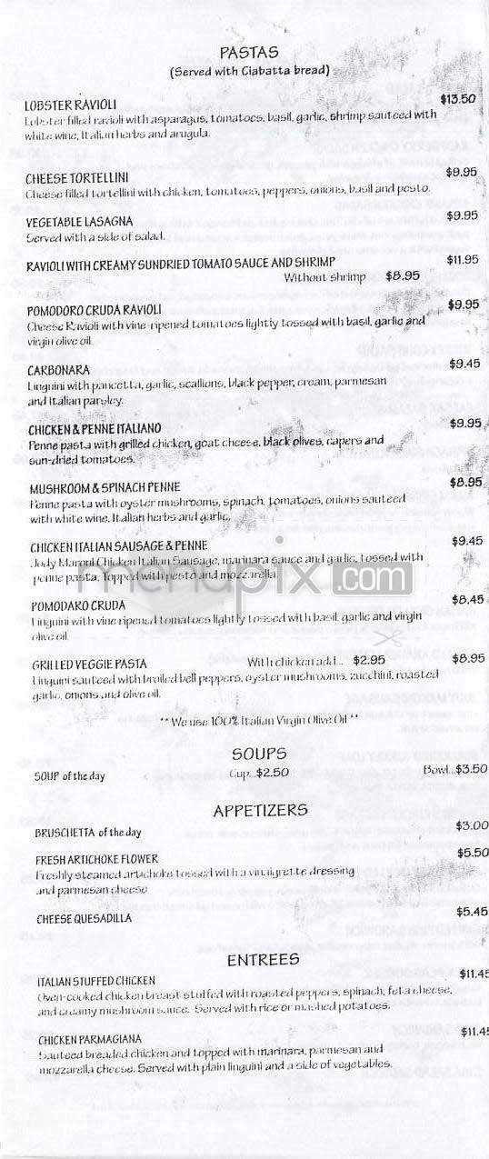 Caffe Latte - Los Angeles, CA menu_pic