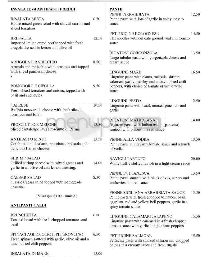 Caffe Pinguini - Playa Del Rey, CA menu_pic