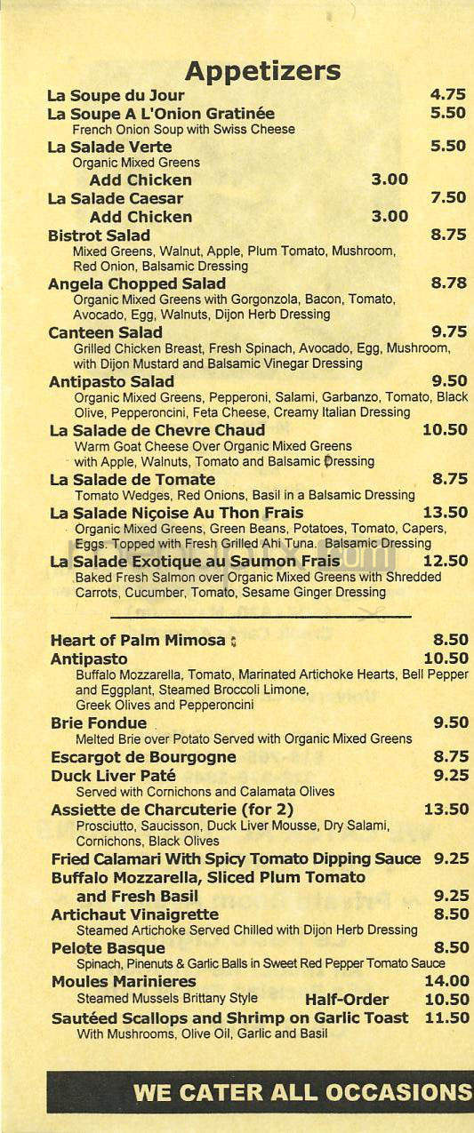 California Canteen - Los Angeles, CA menu_pic