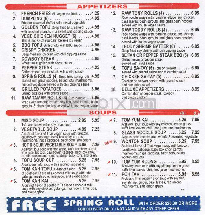 California Vegan - West Hollywood, CA menu_pic