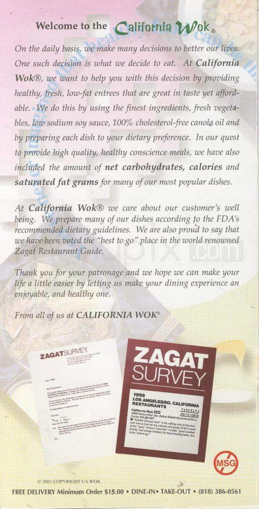 California Wok - Encino, CA menu_pic